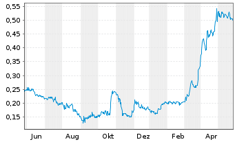 Chart Goldsource Mines Inc. - 1 Jahr