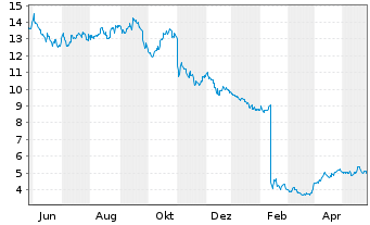 Chart SSR Mining Inc. - 1 Jahr