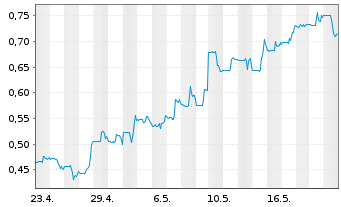 Chart Lithium Ionic Corp. - 1 Monat