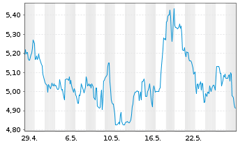 Chart SSR Mining Inc. - 1 Monat