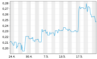 Chart White Gold Corp. - 1 Monat