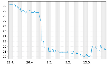 Chart Ryerson Holding Corp. - 1 Monat