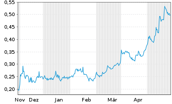 Chart Alta Copper Corp. - 6 Monate